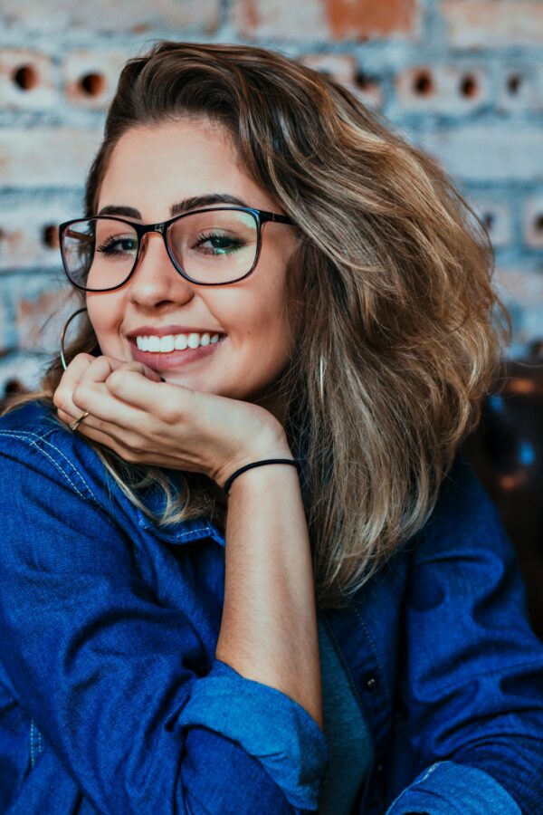 woman smiling with ADHD