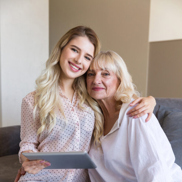 woman experiencing triangulation in relationships with her grandma